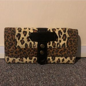 Leopard print wallet